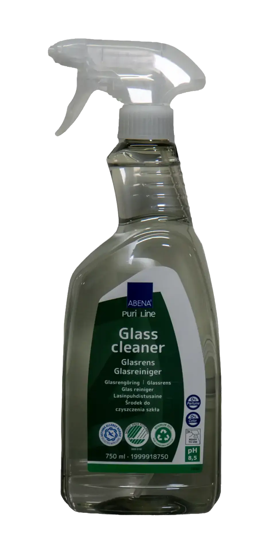 Glas rens / rengøringsartikel fra abena puri line 750 ml